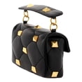 thumbnail image 4 of Valentino Garavani Roman Stud Small Crossbody Bag Black Nappa Leather, 4 of 7