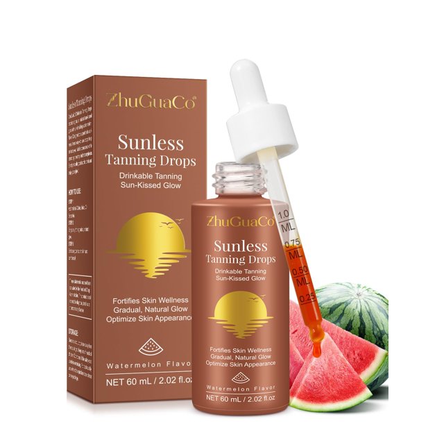 Gotas bronceadoras sin sol GTZSXNP humectantes orales bebibles