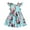 Green, variant on Dooleck Girls Sleeveless Casual Dresses School Part Floral Ruffle Sundress 3-12 Years