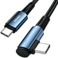 thumbnail image 4 of USB C to USB C Cable, PD 100W USB C Cable to USB C Fast Charging Cable, 5A Right Angle Fast Charge Type C to Type C Cable, USBC to USBC Fast Charging Cable, 3 3 6 6 ft, 4 of 11
