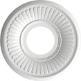 thumbnail image 5 of Ekena Millwork 10"OD x 3 1/2"ID x 3/4"P Berkshire Thermoformed PVC Ceiling Medallion (Fits Canopies up to 4 1/2"), UltraCover Satin Blossom White, 5 of 10
