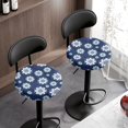 thumbnail image 3 of Chririnla Geometric Floral Mandala Pattern Stool Slipcover, Washable Bar Stool Seat Covers Elastic Polyester Round Bar Chair Seat Cover for Kitchen, 3 of 6