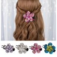 thumbnail image 1 of 4 piezas pinzas para el pelo de que estilizan de pelo con agarre de la mandíbula de Soledad pinzas de cristal para el cabello para mujer, 1 of 10
