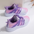 thumbnail image 4 of GYMEPIC Girls Gradient Fashion Sneakers Breathable Lightweight Lace-up Running Walking Shoes for Toddler/Little Kid/Big Kid, 4 of 7