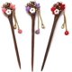 thumbnail image 1 of Palillos para el Cabello KAIYANG Vintage Madera con Borlas, 1 of 4
