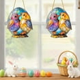thumbnail image 4 of Taicans ‌Easter Window Sun Catcher,Stained Glass Spring Home Decor - Colorful Bird Design,20cm/7.87in Oval Hanging Decor for Windows,Porches,Balconies‌, 4 of 5