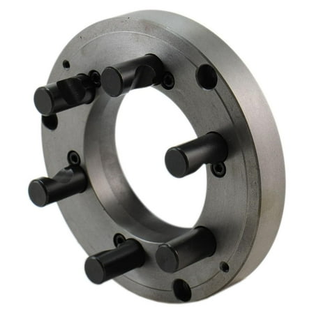 

ZiaZbYinY Fully Machined Back Plate for 3 or 4 Jaw Self Centering Chucks (10 D1-8)