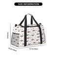thumbnail image 3 of Easygdp Dachshund Dog Bolsa de Gimnasio, Bolsa de Viaje Duffel, Bolsa de Fin de Semana con Compartimentos, Bolsa de Mano para Noche, 3 of 7