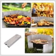 thumbnail image 3 of Raindrops Foldable Barbecue Stove Windshield Camping Folding Outdoor Stove Windscreen, 3 of 8