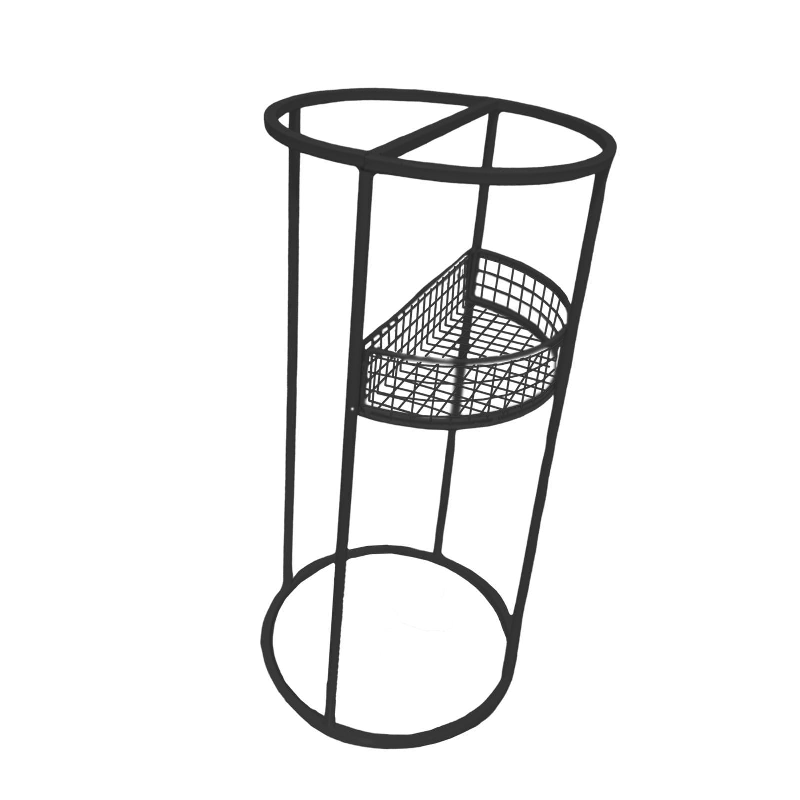 Dualoai Umbrella Stand Metal Round Portable Umbrella Holder for Office Entryway Home Black