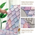 thumbnail image 5 of Yayeee 4 Pack Dining Chair Covers Stretch Parson Chairs Slipcovers Seat Protector, Pink Art Pattern, 5 of 6
