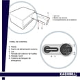 thumbnail image 3 of Caja Fuerte Biométrica KASHBILL Negro Avanzada 30x38x30 cm Con Cierre de Huella Digital para Hogar y, 3 of 9