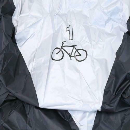 Silver Durable Mountain Bicycle Rain Cover Protector for 1 Bike 190x65x110cm 