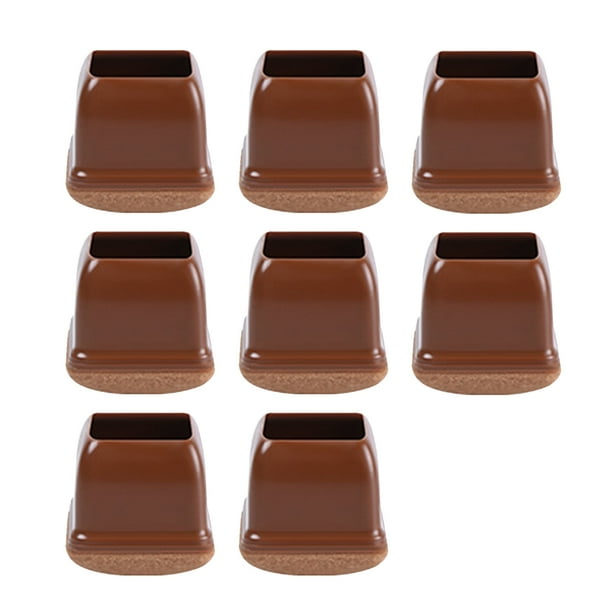 Protectores de suelo 8 Uds Protectores de suelo para patas de silla con gorros de fieltro para patas de silla, cubierta de protección para patas de muebles, protege el suelo de madera dura sin arañazo