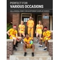 thumbnail image 4 of Dodgeball Average Joe's Adult Yellow Jersey Halloween Costume Set Cosplay - Officially Licensed, 4 of 5
