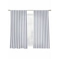 thumbnail image 2 of Sheer Curtain Panels Blue Stripe Rod Pocket Voile Window Curtains Vertical Striped Window Treatments Ligh Filtering Privacy Curtain Drapes for Bedroom Living Room 2 Panel Set 72 Inch Length,, 2 of 9
