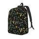 thumbnail image 1 of Disketp Wasp and Florals print Canvas Backpack Lightweight Travel Daypack Student Rucksack Laptop Backpack-, 1 of 5