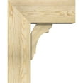 thumbnail image 3 of Ekena Millwork 8"W x 18"D x 22"H Olympic Block Rough Sawn Bracket w/ Offset Brace, Douglas Fir, 3 of 25
