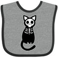 thumbnail image 3 of Inktastic Skeleton Cat Boys or Girls Baby Bib, 3 of 4