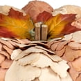 thumbnail image 6 of Fall Harvest Layered Wooden Leaves Pumpkin - 10" - Beige and Orange, 6 of 8