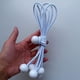 thumbnail image 4 of Eslingas expansoras con bola, juego de 6 abrazaderas para lonas, soporte de lona de goma Blanco 8 pulgadas, 4 of 9