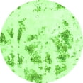 thumbnail image 1 of Ahgly Company Indoor Round Abstract Green Modern Area Rugs, 8' Round, 1 of 4