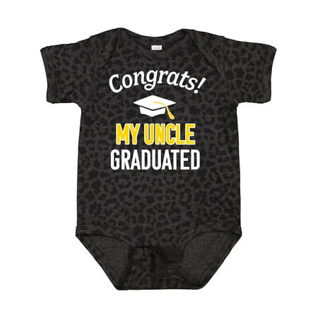 

Inktastic Congrats! My Uncle Graduated with Cap Boys or Girls Baby Bodysuit