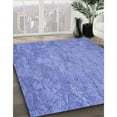 thumbnail image 2 of Ahgly Company Indoor Round Patterned Denim Blue Area Rugs, 7' Round, 2 of 6