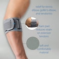 thumbnail image 3 of Swede-O Thermal Vent Tennis Elbow Support Brace with Pad - Gray, Small, 3 of 6