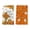 B, variant on Sm:)e Floral Hello Pumpkin Fall Leaves Orange Thanksgiving Kitchen Dish Towels 18x26 Inch Set of 2