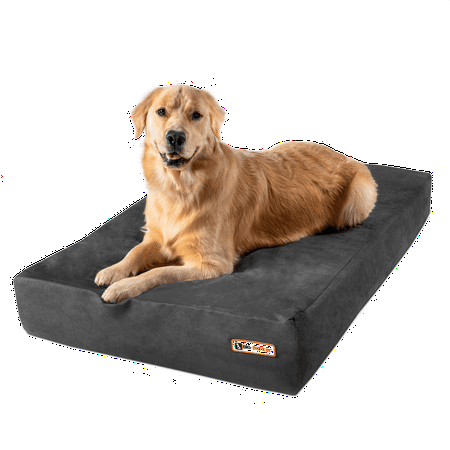 UPC: 0850006335039 | Big Barker 7 Pillow Top Orthopedic Large Dog Bed Gray Sleek Edition