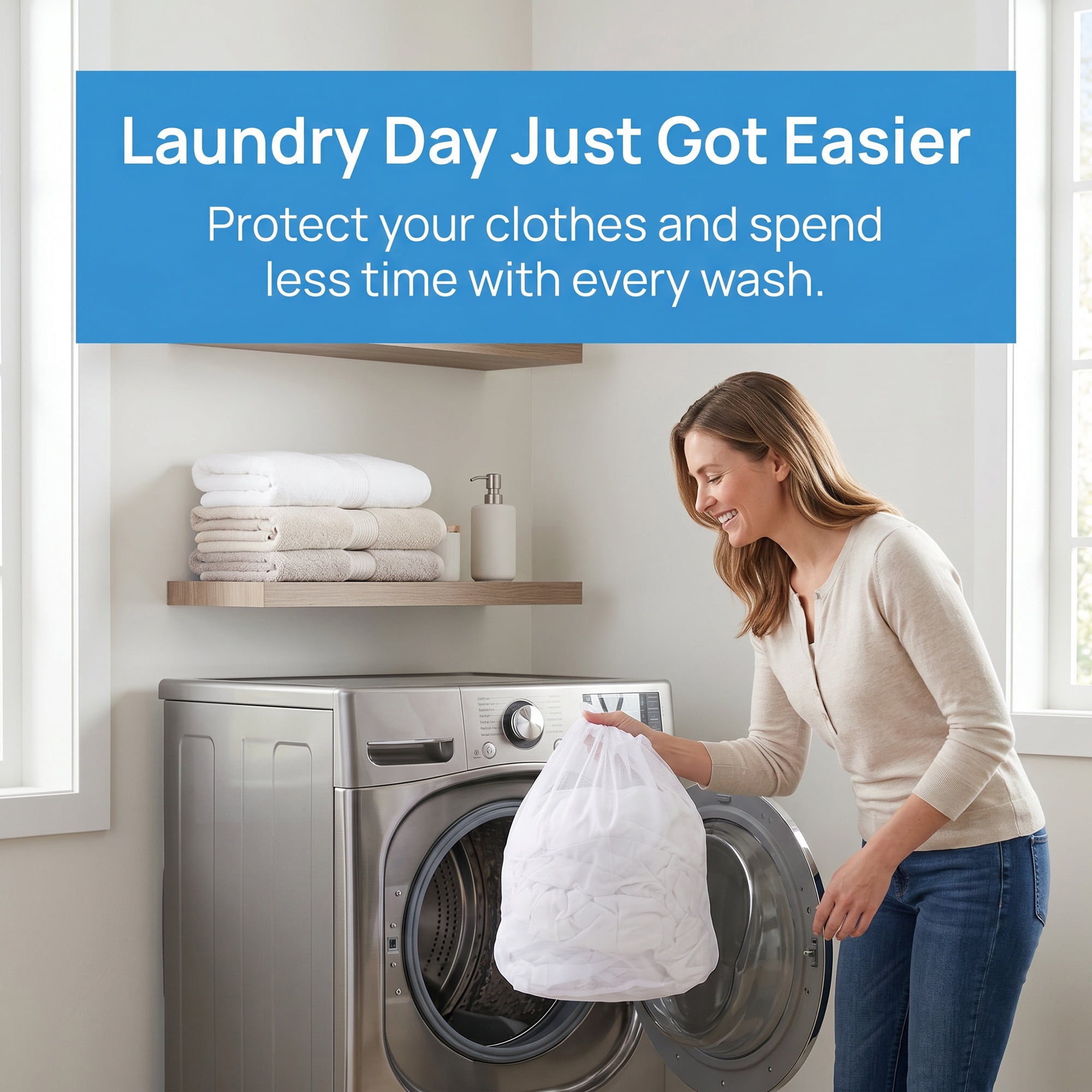 Unique Bargains 2 Pack Nylon Mesh Laundry Bags with Drawstring Closure for Socks White A 11.8"x15.7"