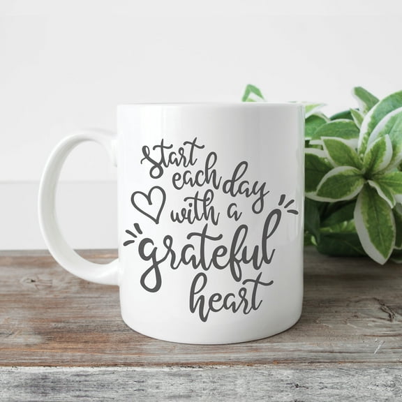 Grateful Heart Personalized Coffee Mug
