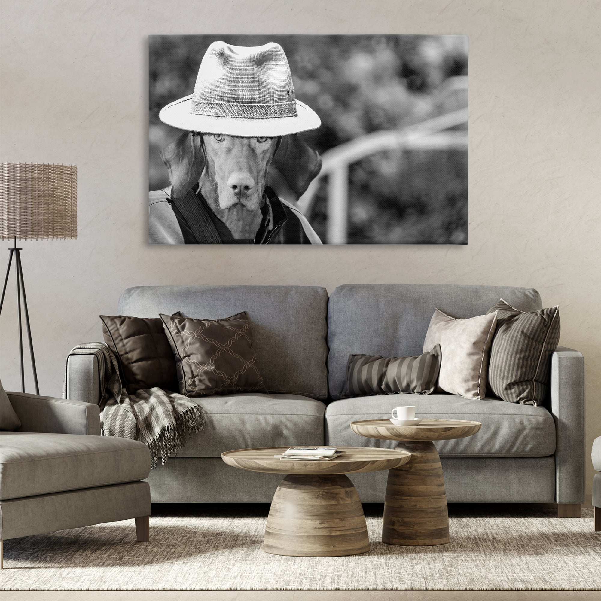 Stupell Industries Country Cowboy Dog Animals & Insects Photography Gallery Wrapped Canvas Art Print Wall Art, 45 x 30