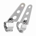 thumbnail image 4 of 2 soportes para faros de motocicleta, horquilla de carreras, 28 mm-34 mm, aptos para Honda Kawasaki (plateados), 4 of 14