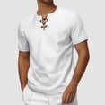 thumbnail image 2 of uikmnh Mens T Shirts Summer Men's Fashion Large Size Breathable Casual Short Sleeved T Shirt Size:L, 2 of 8