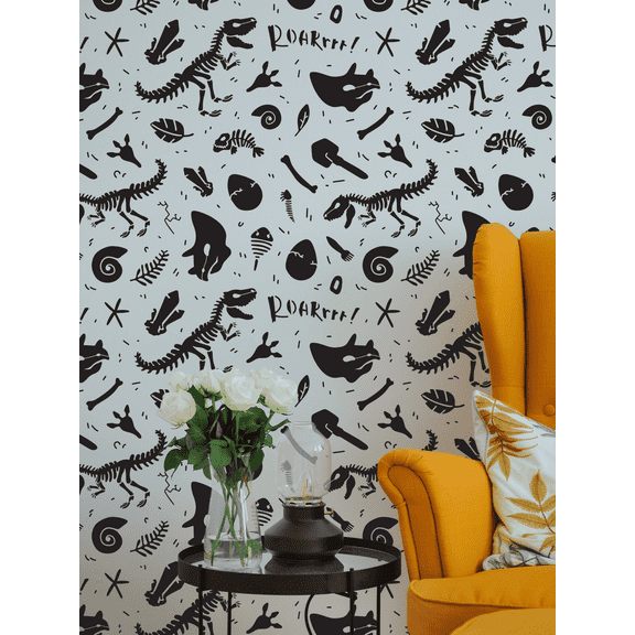 Dinosaur Pattern Stencil - Art and Wall Stencil (6"x6")
