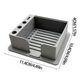 thumbnail image 5 of Sticky Notes Holder with Pen Holder Slot, Notepad Dispenser Desktop Organizer for Office Home, 5 of 5