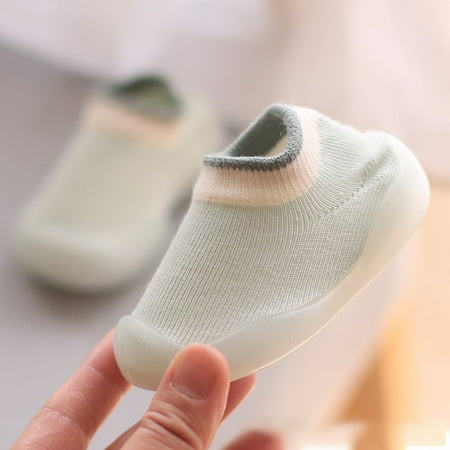 

QWZNDZGR Baby Socks Shoes Infant Color Matching Cute Kids Boys Shoes Doll Soft Soled Child Floor Sneaker BeBe Toddler Girls First Walkers