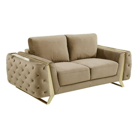 Titan Furnishings Modern Italian Fabric Loveseat
