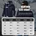 thumbnail image 7 of TACVASEN Men's Winter Coat Military Jacket Fleece Lined Parka Cotton Cargo Outerwear Navy L, 7 of 7