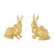 thumbnail image 1 of 2 pomos metálicos con forma de conejo para muebles, modernos y multifuncionales de latón para puertas de armarios. Oro, 1 of 9