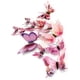 thumbnail image 1 of Mezclado de 12 piezas 3D mariposa rosa pegatinas de pared decoración arte decoraciones MFZFUKR HMHZ314-3, 1 of 5