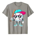 thumbnail image 2 of Boys T Shirts Cartoon Print Round Neck Short Sleeve Cozy Top for Daily Wear Boys' Tops Tees Shirts Light Gray 10 Years-11 Years, 2 of 4