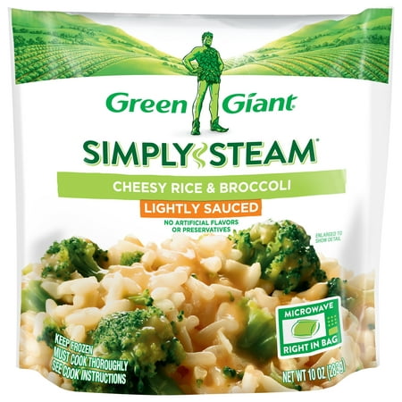 Green Giant Simply Steam Cheesy Rice & Broccoli, 10 oz (Frozen)