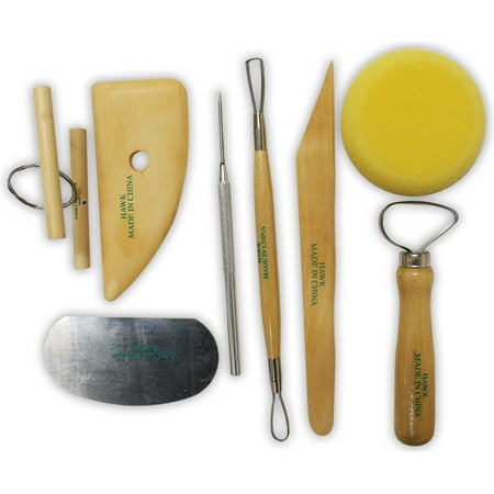 8 Piece Carving & Sculpting Set for Clay & Wax  (Artists Best: (Best Type Of Clay For Sculpting)