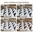 thumbnail image 7 of ODIKA 2'x3' Washable Accent Rug Pet Friendly, Bedside Mat Hooked Marine Whale Pod Motif Border Frame Wave Boat Nautical Refined Structured for Bedroom, Nursery, RV, 7 of 7