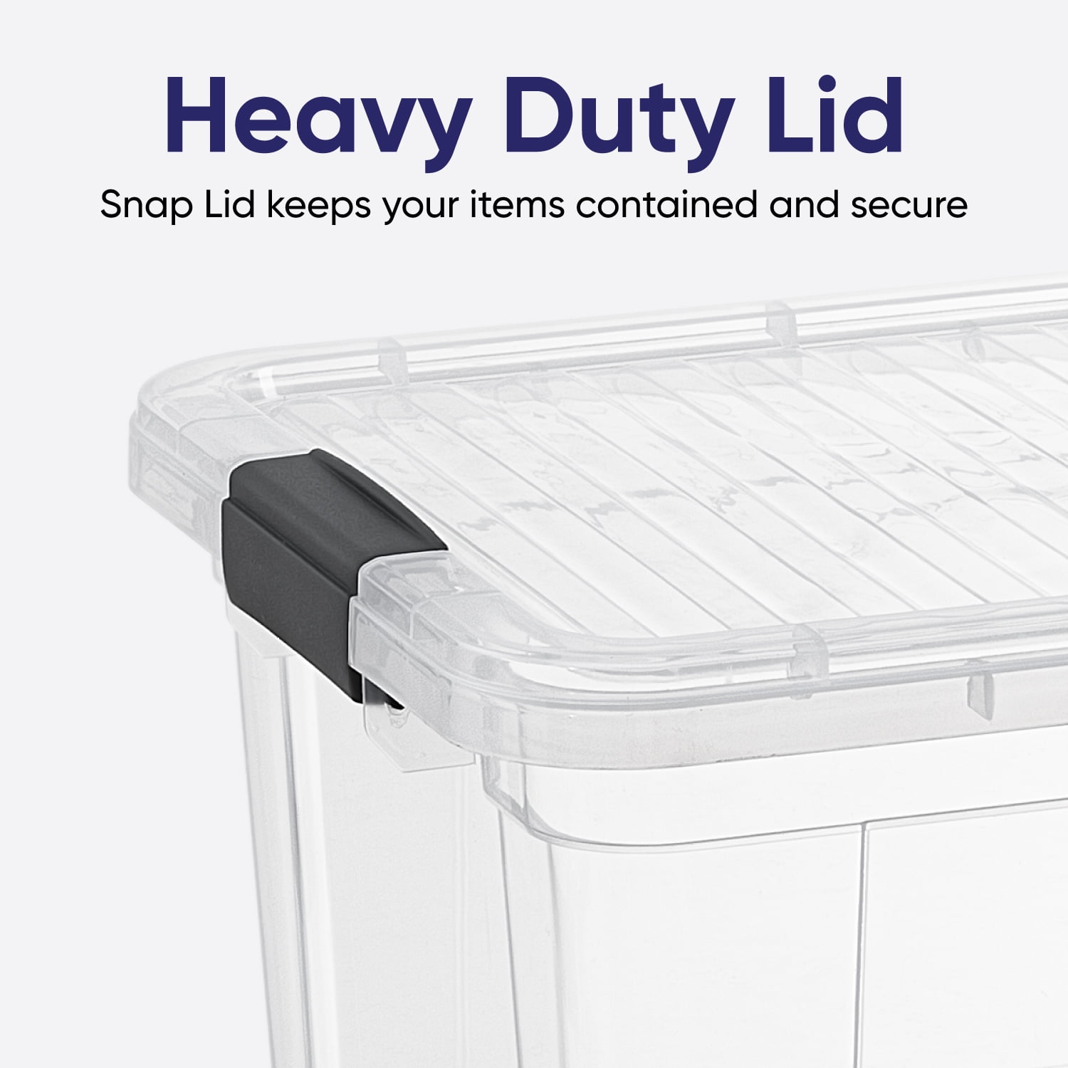 Superio Storage Container Organizing Bin with Removable Tray Plastic Tools, Sewing, Crafts Box, 6.5 Qt, 2 Pack