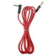 thumbnail image 1 of Cable de extensión de audio auxiliar de 1,2 m y 3,5 mm macho a macho para iPhone, iPod y teléfono móvil (rojo), 1 of 7