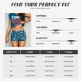 thumbnail image 6 of Lsque Bohemian Sea Turtle Pattern High Waisted Biker Shorts for Women-Tummy Control Fitness Athletic Workout Running Yoga Gym Shorts,Moisture-Wicking-Large, 6 of 9